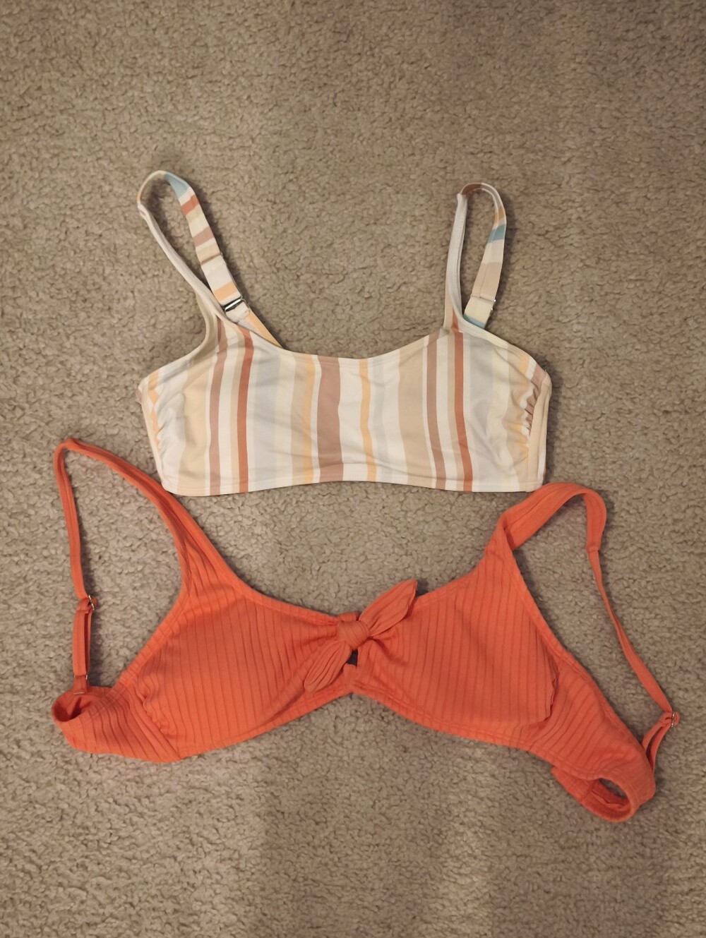Xhilaration Bikini Tops Size Large Set of 2  Swim Tops